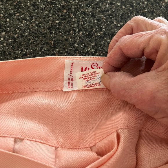 Mister Loenard size 14 pleated skirt salmon (peach?) - Picture 4 of 7